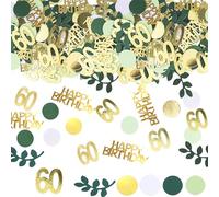 SHUBEIEUMI Confettis Anniversaire 60 Pièces, Décoration pour Anniversaire, Mariage, Fête