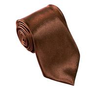 SHUBEIEUMI Cravate Homme 5 cm, Cravate pour Hommes Faite à la Main, Cravate Unie pour Mariage Cravate d'Affaires Formelle, pour le Travail ou Occasions Spéciale-brown