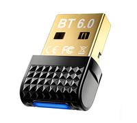 SHUBEIEUMI Dongle Bluetooth 6.0, Clé Bluetooth pour PC, Plug and Play, Compatible avec Windows 11/10/8.1/7, Bluetooth USB pour Casque Clavier Souris Enceinte Écouteurs Téléphone