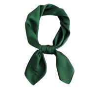 SHUBEIEUMI Foulard Carré Femmes, Foulards en Soie pour Femme, Hijab Foulard à Enfiler, Carré de Soie 70x70cm, Accessoire de Cheveux en Satin Élégant (Vert)