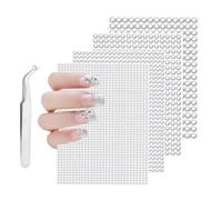 SHUBEIEUMI Lot de 1 792 feuilles de strass autocollants transparents en acrylique avec pince à épiler pour loisirs créatifs, bijoux, vêtements, maquillage, festival, carnaval, décoration (3 mm/4 mm/5