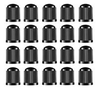 SHUBEIEUMI Lot de 20 Bouchons de Valve de Pneu, Couvercles de Tige Universels pour SUV, Voitures, Vélos, Motos, Camions, à Visser