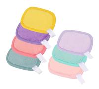 SHUBEIEUMI Lot de 7 Pads Démaquillants Lavables et Réutilisables, Chiffons Démaquillants Réutilisables Douce, pour le Visage, Les Yeux, les lèvres