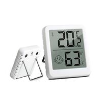 SHUBEIEUMI Thermomètre Hygrometre Intérieur, Mini Thermomètre Hygromètre Digital à Haute Précision, Moniteur de Température et Humidimètre Indicateur du Niveau de Confort
