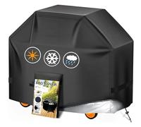 SHUCHUANG Housse de barbecue à gaz de 144,8 cm pour barbecue extérieur, imperméable, anti-UV, indéchirable, résistante à la décoloration, housse de barbecue avec sangles Velcro et cordon de serrage