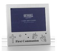 Shudehill 73496 Cadre Photo de première Communion en métal, Argent, Taille 12,7 x 7,6 cm