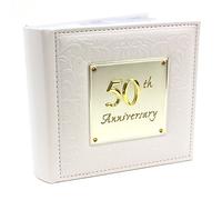 Shudehill Album-77985 de Luxe pour 50e Anniversaire de Mariage, Blanc
