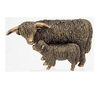 Shudehill Giftware Bronze Highland Coo & Calf Large Ornament