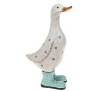 Shudehill Giftware David's Polka Dot Duck Large Aqua Ornament