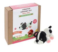 Shudehill Giftware Kit de crochet créatif pour adultes - Kit de bricolage Bull Dog, parfait pour les débutants, comprend tous les matériaux et instructions (français non garanti) pour un projet de