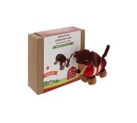 Shudehill Giftware Kit de crochet créatif teckel, chien saucisse - Parfait pour apprendre ou faire du crochet expérimenté