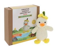 Shudehill Giftware Kits de crochet créatifs chenille ours, lapin, cheval, canard, chien, fée et plus encore - Parfait pour apprendre ou expérimenter le crochet (canard)