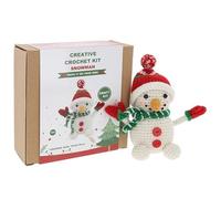 Shudehill Giftware Kits de crochet créatifs de Noël, parfaits pour l'apprentissage ou les crocheteurs expérimentés - pingouin, bonhomme de neige, Père Noël et plus encore (bonhomme de neige)