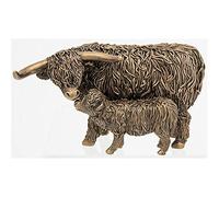 Shudehill Giftware Petite décoration en Bronze Vache et Veau Highland