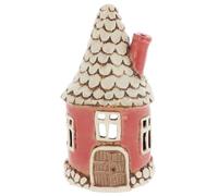 Shudehill Giftware Village Pottery Photophore rond en forme de cœur Bleu/rose/gris/bleu sarcelle