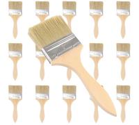 SHUESS Lot de 15 pinceaux de peinture 205 x 75 mm pour peintures, vernis, décapage, colles - Pinceau plat, pinceau à lasure, pinceau à peinture pour fournitures de peinture, peinture DIY