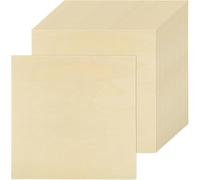 SHUESS Lot de 25 plaques de contreplaqué 300 x 300 mm - En contreplaqué de peuplier de 1,5 mm - Pour travaux manuels, contreplaqué, bois de tilleul non traité, aggloméré pour bricolage, modélisme