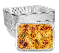 SHUESS Lot de 30 grandes barquettes en aluminium pour barbecue, 5000 ml, 37 x 26 x 7 cm, jetables, en feuille d'aluminium, pour Noël, Nouvel An, fête, buffet