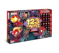 Shuffle 123 PARTEZ - Avengers - Jeu de société Famille & Enfant - Jeu des Petits Chevaux revisité - Marvel - A partir de 6 Ans