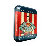 Shuffle DC COMICS SUPERMAN-Jeu de 54 cartes vintage avec boite métal, 100055450001,