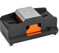 Shuffle de cartes, mélange efficace, double option d'alimentation, noir
