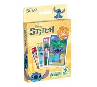 Shuffle - Jeu de Cartes 4 en 1 Stitch - 7 Familles, Bataille, Mémo et Action - Jeu de Cartes Disney Lilo & Stitch pour Enfants, Famille et Amis - à partir de 4 Ans, dès 2 Joueurs