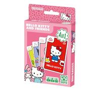 Shuffle Jeu de Cartes pour Enfants 4 en 1 Hello Kitty | Snap, Familles, Couples et Action | Jeu de Cartes pour Enfants 4+ | 33 Cartes | vidéos et Instructions en 14 Langues