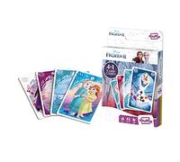 Shuffle Jeux de Cartes La Reine des Neiges 2 pour Enfants - Jeu 4 en 1, Paires, familles heureuses et Jeu d'action, Excellent Cadeau pour Les Enfants à partir de 4 Ans