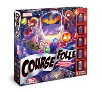 Shuffle | Marvel Avengers, La Course Folle | Jeu de Societe | Dès 6 Ans | Jeu de Société Familial - Figurines de Héros et Pierres d'Infinité à Réunir - Parcours Semé d'Embûches - 2 à 4 Joueurs