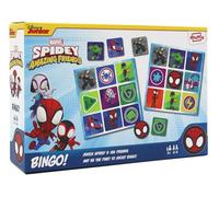 SHUFFLE Spidey and his Amazing Friends Bingo, Match Spidey, Friends and Villains in this Fun Game for Marvel Fans Great Gift 2-4 Players, Age 3+ Years