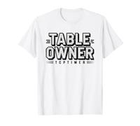 Shuffleboard De Bar Table Ligue Champion Jeu Domine Joueur T-Shirt