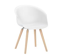 Shuffleis Fauteuil club quatre pieds bois Interchaise - INTERchaise SU361