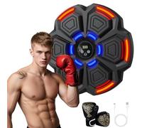 SHUGUANG Machine de Boxe Musicale, 9 Modes de Vitesse Music Boxing Machine, Smart Bluetooth Music Machine de Boxe électronique, LED Boxe Mural Musique, Comptage Intelligent, pour Sport Maison