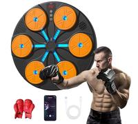 SHUGUANG Machine de Boxe Musicale, Boxing Machine avec 8 Vitesses Réglables et Comptage, Modèle Amélioré Bluetooth Intelligent Mural Music Machine de Boxe, Lumières LED, pour Sport Maison