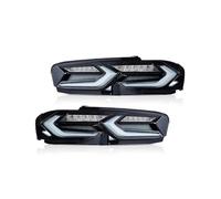 SHUGWA Feu Arrière De Voiture Pour Camaro 2019-2023 1SS 2SS 2LT 1LT 2LS ZL1 2 Pièces Ensemble De Feux Arrière LED Avec Clignotant Séquentiel LED Feux Arriere(Black)