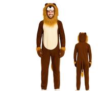 shuhauk Costume crinière de lion - Costume de jeu de rôle de lion | Combinaison animal réaliste pour performance sur scène, école, cosplay, événement, comique, convention, théâtre