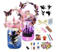 shuhauk Lanterne de fée faite à la main avec télécommande pour Noël, anniversaire, école, décoration de jardin, 6 ans et plus