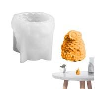 shuhauk Moule cylindrique en forme d'abeille - Moule à savon 3D - Moule à bougie - Décoration d'intérieur - Libération rapide - Résine animale pour chocolat