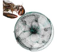 shuhauk Piège à méné | Porte-appât pliable pour poisson-chat - 30,5 x 61 cm Piège portable en maille pour eau douce salée, lac, rivière, plage, jetée, surf, homard, crevettes, crabe, tortue