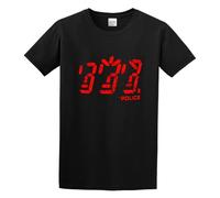 Shui&Mu Adult T-Shirts The Police - Ghost in The Machine Digital Logo Sting Andy Black M
