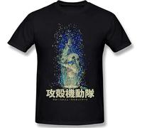 Shui&Mu Men's Ghost in The Shell Short Sleeve T-Shirt Black XXL