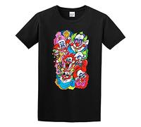 SHUI TI DU Casual T-Shirt Killer Klowns from Outer Space Art Black XL