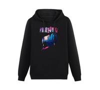 SHUI TI DU Fairy Tail Hoodies Long Sleeve Pullover Loose Hoody Sweatershirt Black S