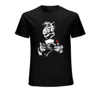SHUI TI DU Katzenliebhaber Herren T-Shirt Alf Melmac Sitcom Black L