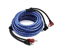 Shuimitao 5M 2 RCA À 2 RCA Prise De Voiture Stéréo Câble Audio Outil Tressé D'Amplificateur
