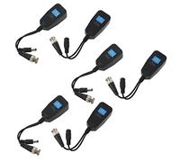 Shuimitao Balun Vidéo Passif HD-CVI/TVI/AHD avec Connecteur d'alimentation et éMetteur de DonnéEs RJ45 CAT5 3 Paire