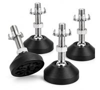 SHUIOG Lot de 4 pieds réglable M8 x 50 mm - Vis de réglage - Pied de meuble - Peut porter - Pieds réglables - Vis réglables - Pied réglables - Inclinaison maximale de 20 ° (4PCS M8 x 50mm x Ø40mm)