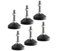 SHUIOG Lot de 8 pieds réglable M10 x 80 mm - Vis de réglage - Pied de meuble - Peut porter - Pieds réglables - Vis réglables - Pied réglables - Inclinaison maximale de 20 ° (8PCS M10 x 80mm x Ø40mm)