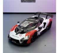 shuishuicui 1/24 pour McLaren Senna GTR édition Piste modèle de Voiture en Alliage Jouet Cadeau Collection décoration Hommes garçons décoration de Bureau(White)