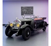 shuishuicui 1/24 pour Rolls-Royce Phantom Generation Voiture Vintage Alliage Modèle De Voiture Jouets 22CM Collection Hommes Garçons Double Mode Affichage Bureau(Black)